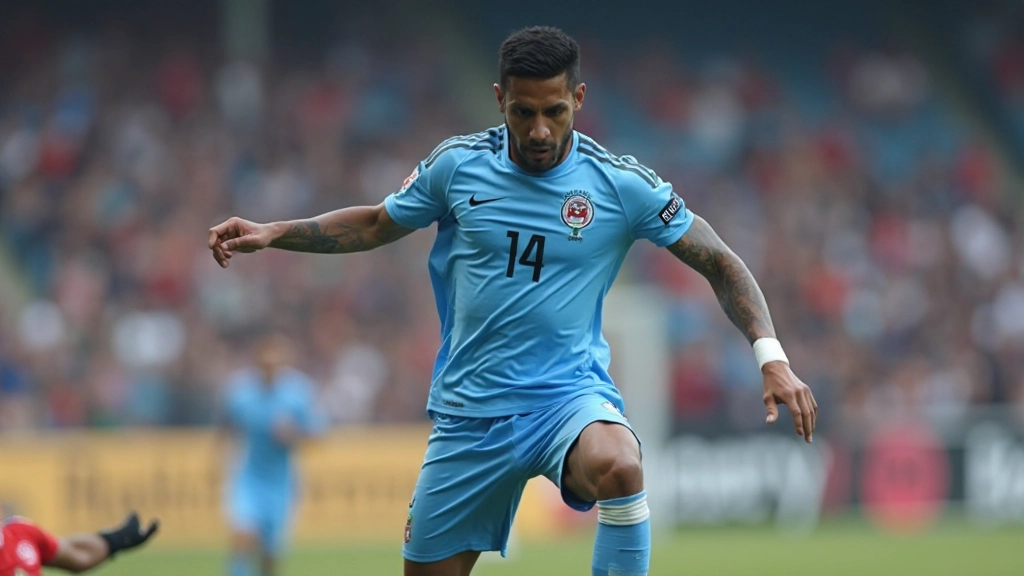 مهاجم منافس يقترب من المرمى بينما يحاول المدافع التدخل في لحظة حاسمة